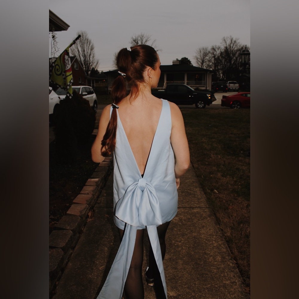 Effie Kat’s satin bow dress